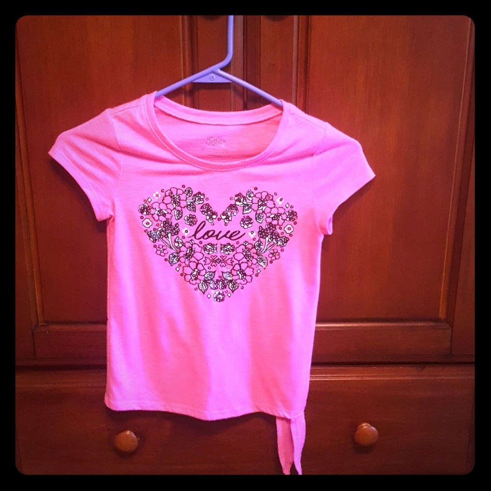Girls Pink Love Shirt